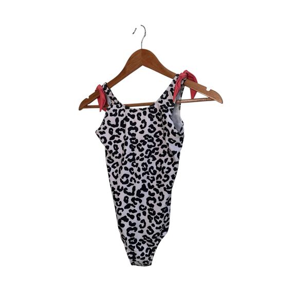 Girls Size 8 Leopard One-Piece Swimsuit | Rylee Faith Designs Boutique - Picture 3 of 7